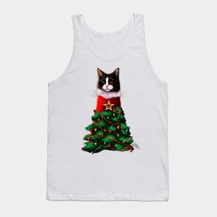 Meowy Christmas Tank Top